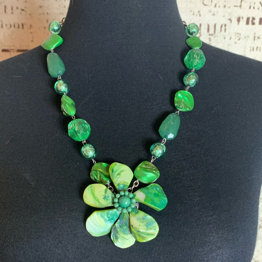 Vintage Statement Necklace Adjustable - image 4